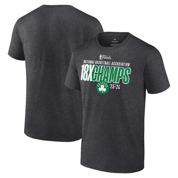 Men's Boston Celtics Heather Charcoal 18-Time Finals Champions Steal the Ball T-Shirt,We sell and wholesale Men's Boston Celtics Heather Charcoal 18-Time Finals Champions Steal the Ball T-Shirt on line form chian!